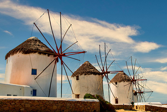 Mykanos Windmills