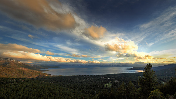 Sunset Lake Tahoe