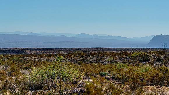 Vista of distant mountains